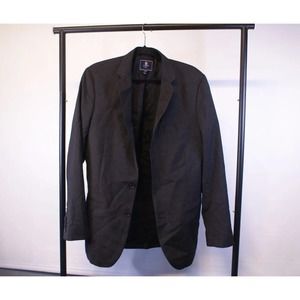 J. Crew Blazer Jacket Men's 40 Black Notch Lapel Single Breasted Long Sleeve